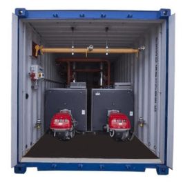 1.2MW Container Boiler | Containerised Boiler Hire » Cross Hire Services