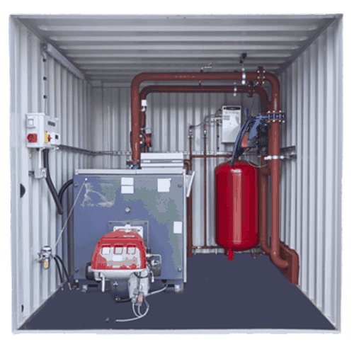 Containerised Boiler hire rent cross hire services
